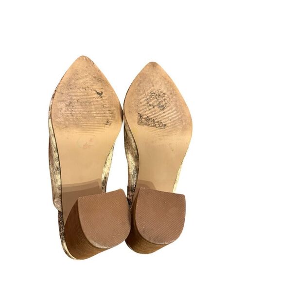 Steven by Steve Madden Nox Snake Python Chunky Block Heeled Mules Sz 8 Womens Fa - Picture 9 of 13